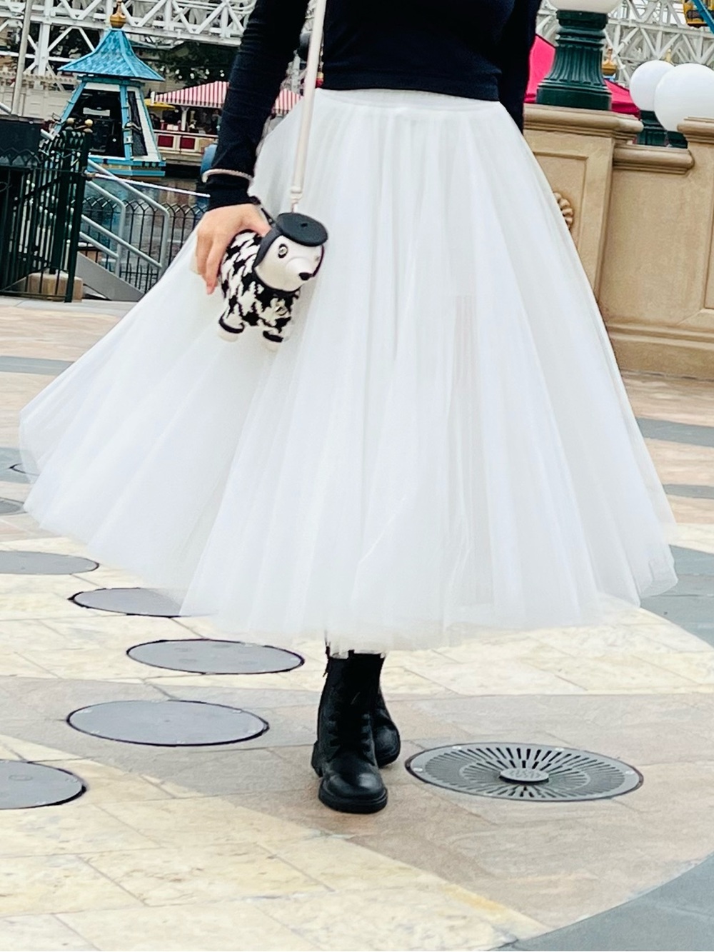 Classic White Tulle Circle Skirt - Elegant Full Midi - Nice Disney Skirt:)